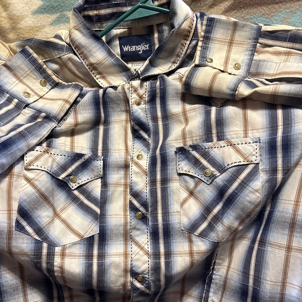 Wrangler snap western shirt